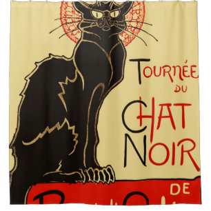 Tournée du Chat Noir Art Nouveau Duschvorhang
