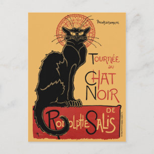 Tournée du Chat Noir France Vintage Poster V2 Postkarte