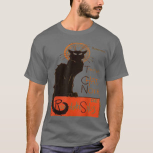 Tournee Du Chat Noir Paris Distressed Vector T-Shirt