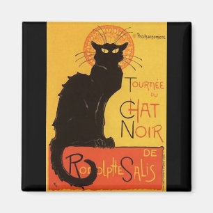 Tournée du Chat Noir, Steinlen Black Cat Vintag Magnet