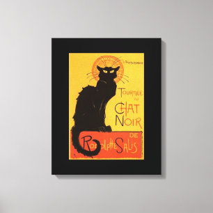 Tournée du Chat Noir, Steinlen Schwarze Katze Vint Leinwanddruck