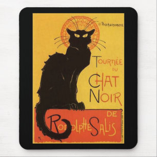 Tournée du Chat Noir, Steinlen Schwarze Katze Vint Mousepad