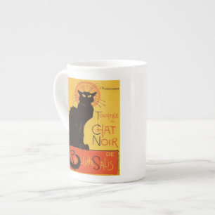 Tournée du Chat Noir, Steinlen Schwarze Katze Vint Prozellantasse