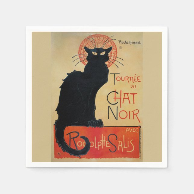 Tournee du Chat Noir Steinlen Serviette (Vorderseite)