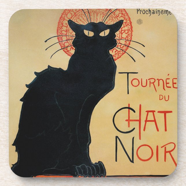 Tournee du Chat Noir Steinlen Untersetzer (Vorderseite)