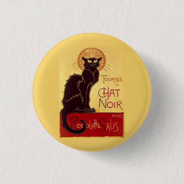 Tournée du Chat Noir, Théophile Steinlen Button (Vorderseite)