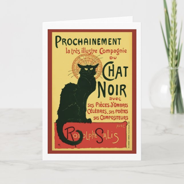 Tournée du Chat Noir, Theophile Steinlen Karte (Vorderseite)