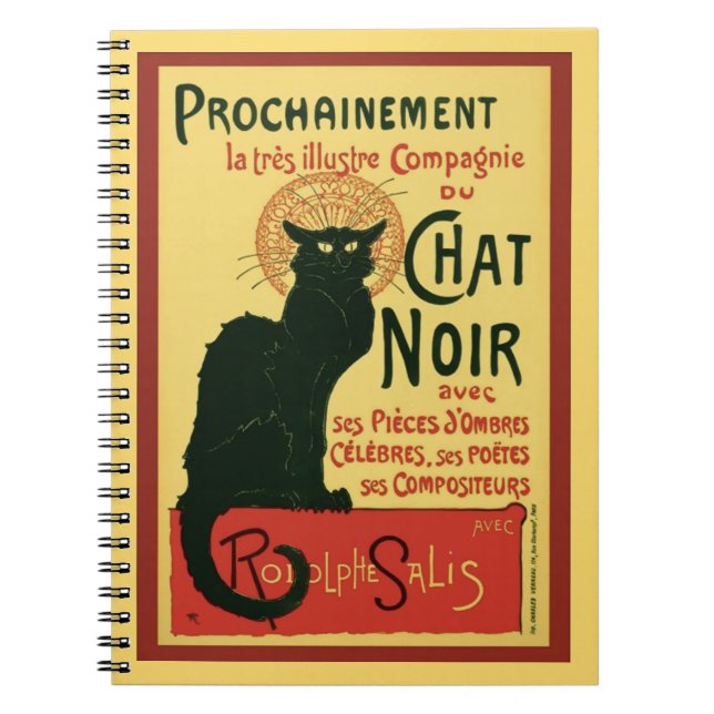 Tournée du Chat Noir, Théophile Steinlen Notizblock (Vorderseite)