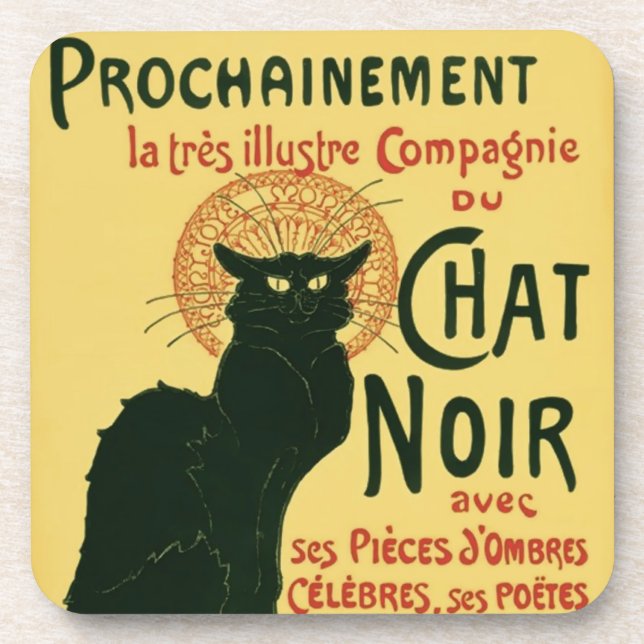 Tournée du Chat Noir, Théophile Steinlen Untersetzer (Vorderseite)
