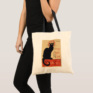 Tournee du Chat Noir Vintag Black Cat Art Nouveau Tragetasche