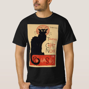 Tournee du Chat Noir Vintage Black Cat Art Nouveau T-Shirt