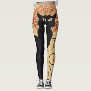 Tournee du Chat Noir Vintage Schwarze Katze Art No Leggings