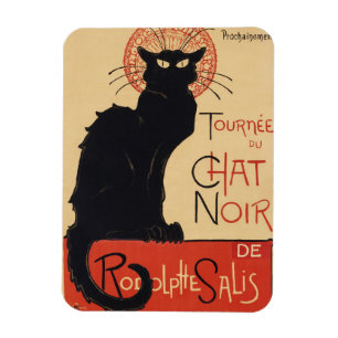 Tournee du Chat Noir Vintage Schwarze Katze Art No Magnet