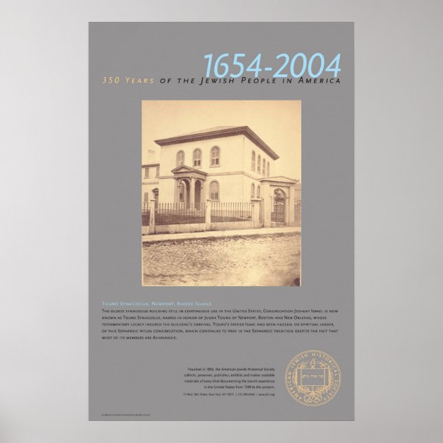 Touro Synagoge, Newport, Rhode Island Poster (Vorne)