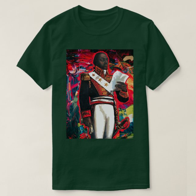 Toussaint Louverture Abstrakt T-Shirt (Design vorne)