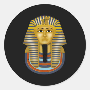 Toutã Nkhamon Pharaon Momie Runder Aufkleber