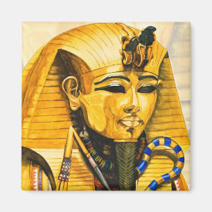 Toutankhamon Goldmasken-Aquarell Magnet
