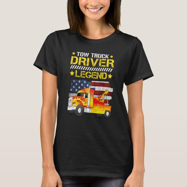 Tow truck driver legend T-Shirt (Vorderseite)