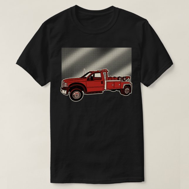 Tow Truck Illustration T-Shirt (Design vorne)