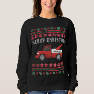 Tow Truck Ugly Christmas Sweater Sweatshirt
