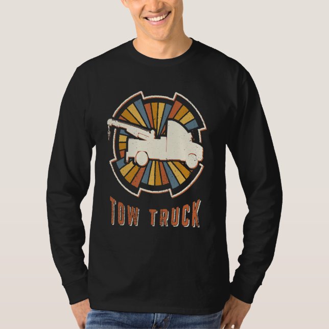 Tow Truck Vintage Classic Retro Love T-Shirt (Vorderseite)