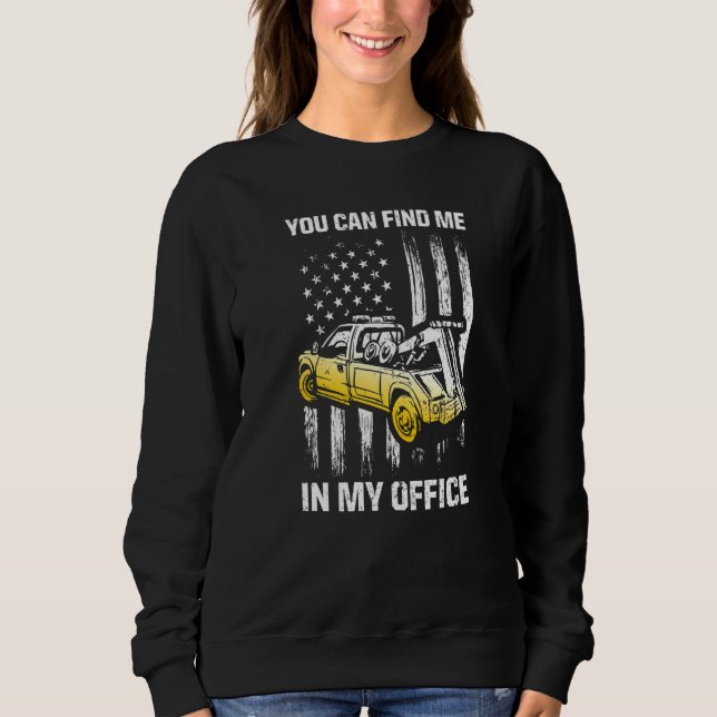 Tow Trucker Tow Truck Driver Tow Operator Breakdow Sweatshirt (Vorderseite)