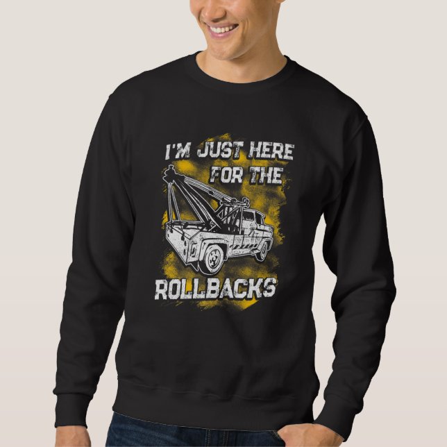 Tow Trucker Tow Truck Driver Tow Operator Breakdow Sweatshirt (Vorderseite)