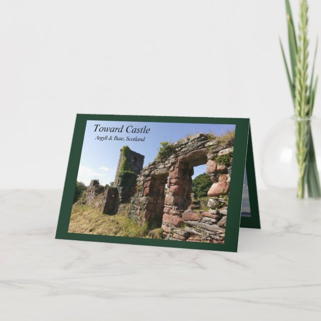 Toward Castle Scotland Blank Karte (Vorderseite)