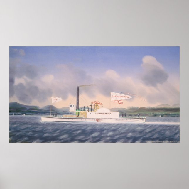 Towboat "John Birkbeck" James Bard Fine Art Poster (Vorne)
