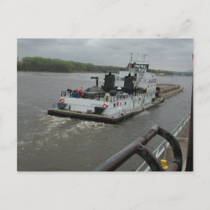Towboote auf dem Mississippi Postkarte