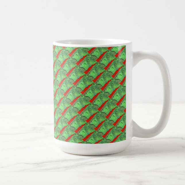 "Tower #1 Tiled" Abstrakte Design-Tasse Tasse (Rechts)