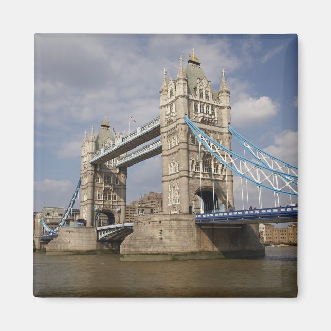 Tower Bridge and River Thames, London, Magnet (Vorne)