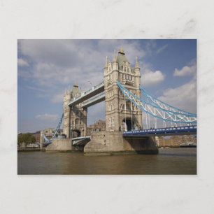 Tower Bridge and River Thames, London, Postkarte
