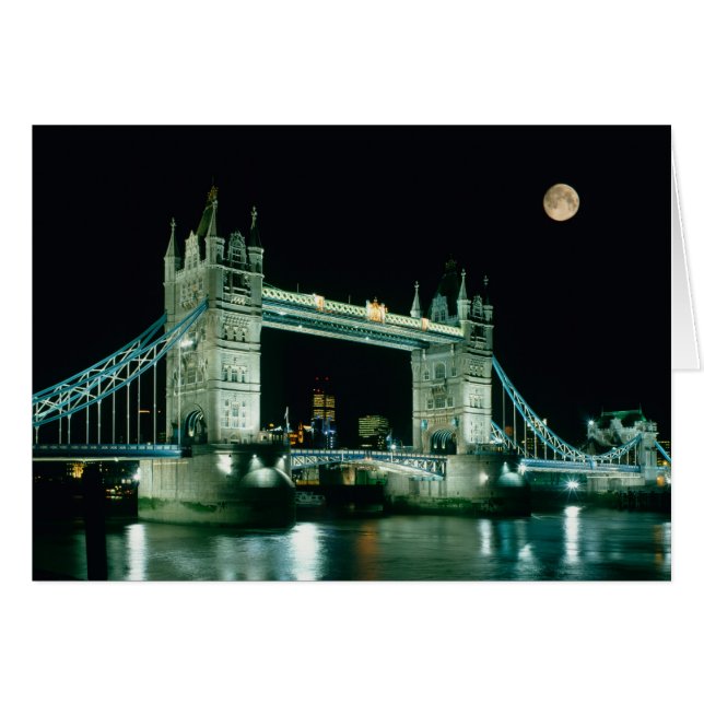 Tower Bridge at Night, London, England (Vorderseite (Horizontal))