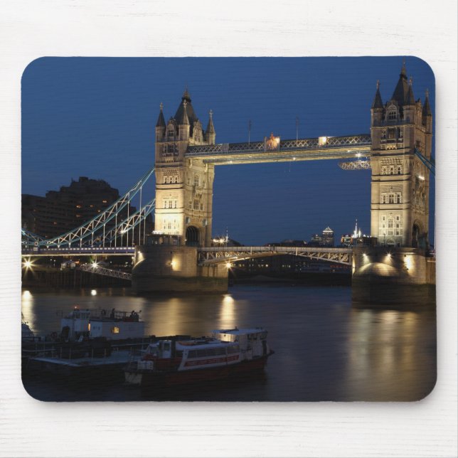 Tower Bridge bei Nacht Mousepad (Vorne)
