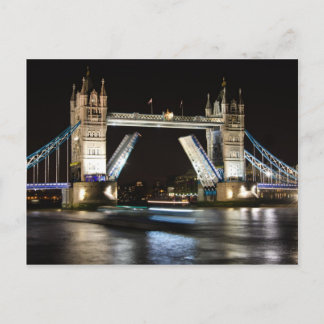 Tower Bridge bei Nacht Postkarte