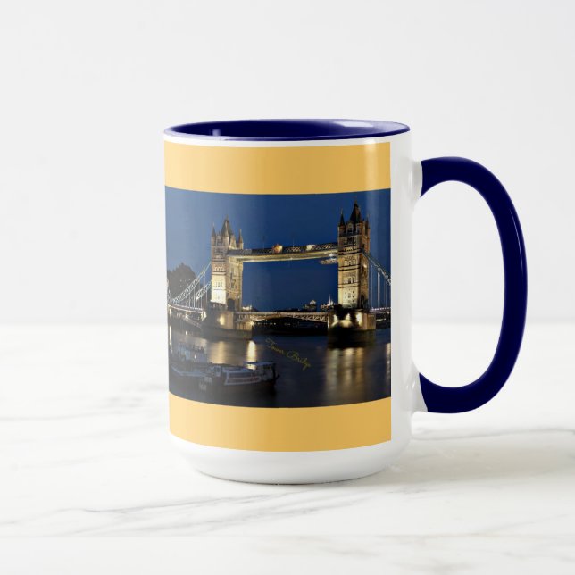 Tower Bridge bei Nacht Tasse (Rechts)