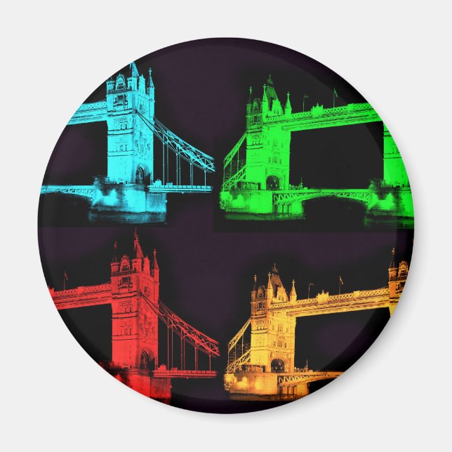 Tower Bridge Collage Magnet (Vorne)