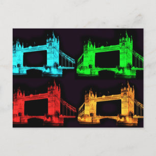 Tower Bridge Collage Postkarte