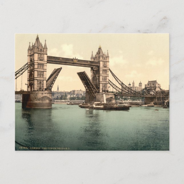 Tower Bridge I, London, England Postkarte (Vorderseite)