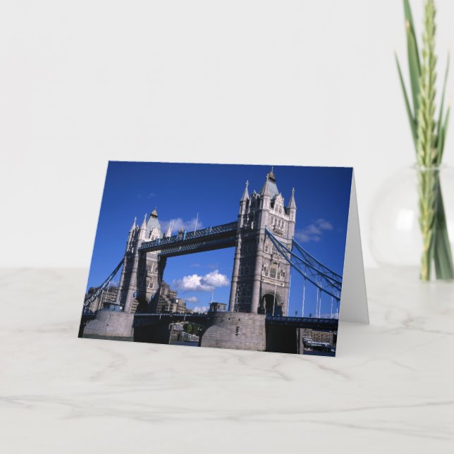 Tower Bridge in den 90er Jahren Dankeskarte (Vorderseite)