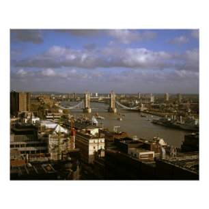 Tower Bridge in den 90er Jahren Poster