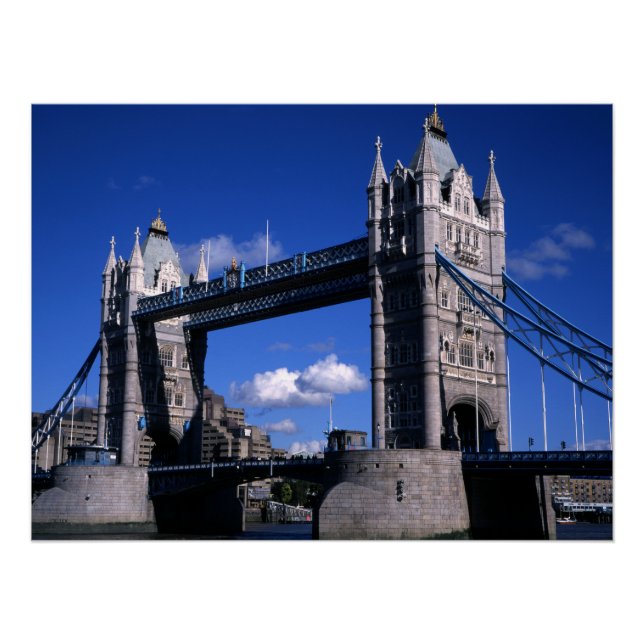 Tower Bridge in den 90er Jahren Poster (Vorderseite)