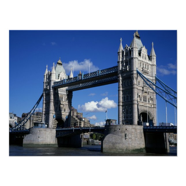 Tower Bridge in den 90er Jahren Poster (Vorderseite)