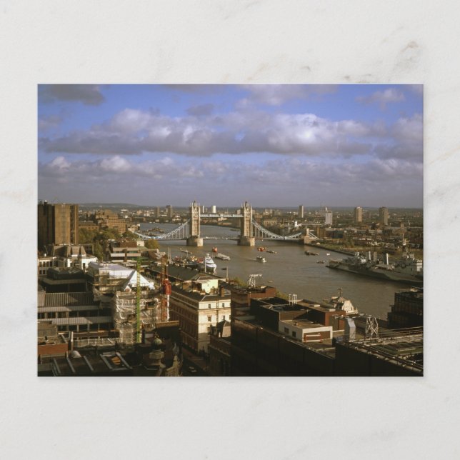 Tower Bridge in den 90er Jahren Postkarte (Vorderseite)