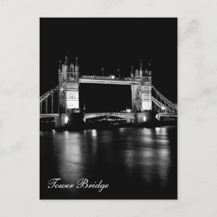 Tower Bridge in der Nacht Postkarte
