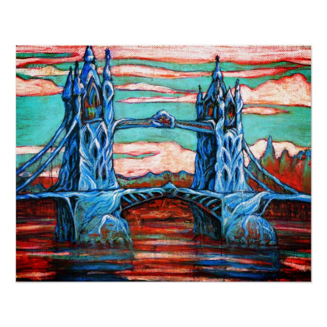 Tower Bridge in London Poster (Vorderseite)