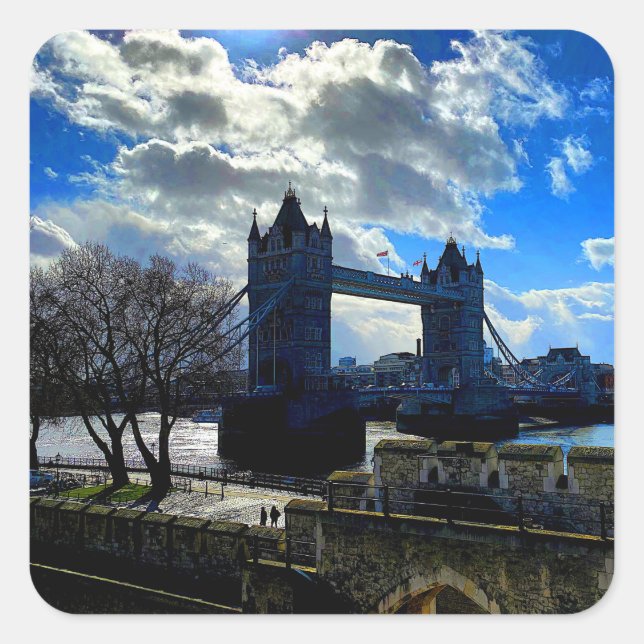 Tower Bridge, London #1 Stickers (Vorderseite)