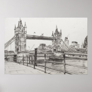 Tower Bridge London 2006 Poster