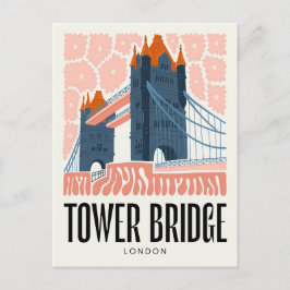 Tower Bridge London abstrakte Reise Postkarte